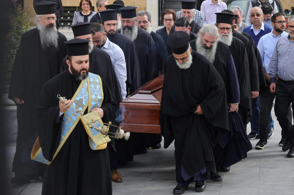 The condolences ceremony for Chrysostomos, who led the Orthodox Church in Cyprus since 2006