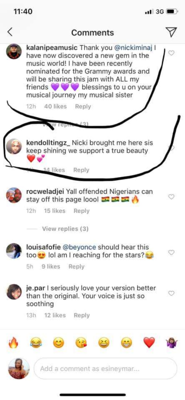 Nigerians mad at Nicki Minaj for jamming to Ghanaian song