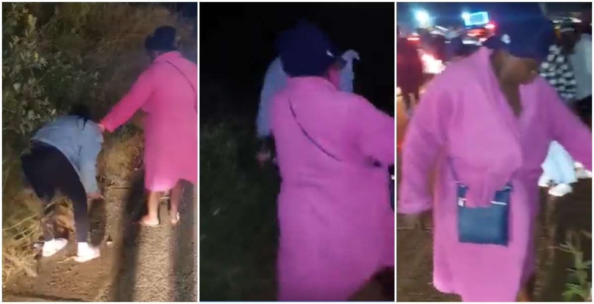 Twitter user @Collen_KM shared the clip with shock, showing the mother dragging her daughter from a party.
