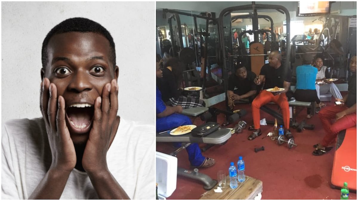 Photo of People Eating and Drinking in a Gym Instead of Working Out Stirs Massive Reactions