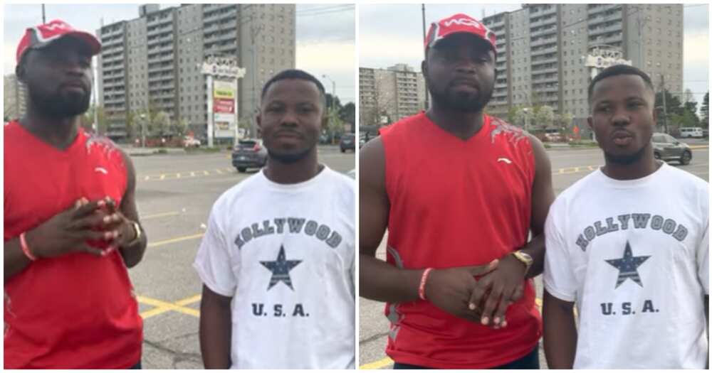 Photo of two Ghanaian men in Canada