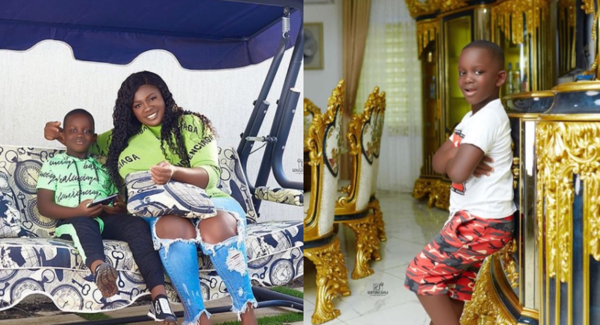 Kwaku Danso Yahaya: Tracey Boakye's son flaunts his mom's riches in new video