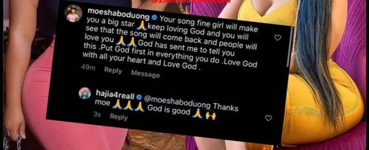 Moesha Buduong prophesies to Hajia4real on her 'Fine Girl' song