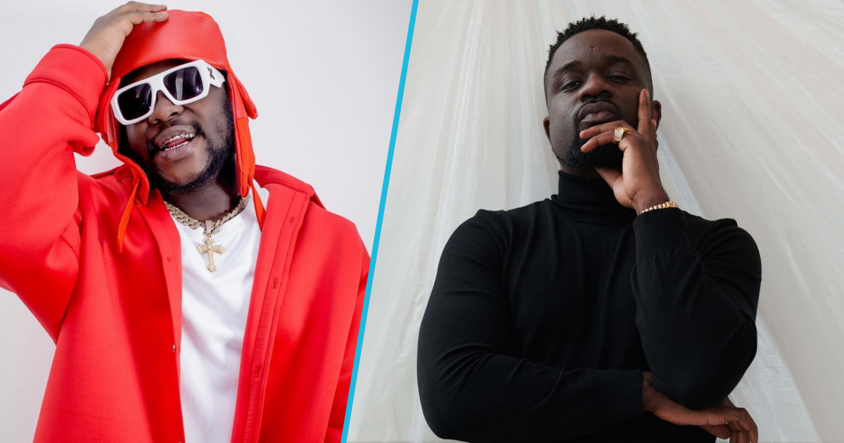 Medikal lights up Sarkodie's cigar on the 'We Made it' music video set, many excited about their bromance