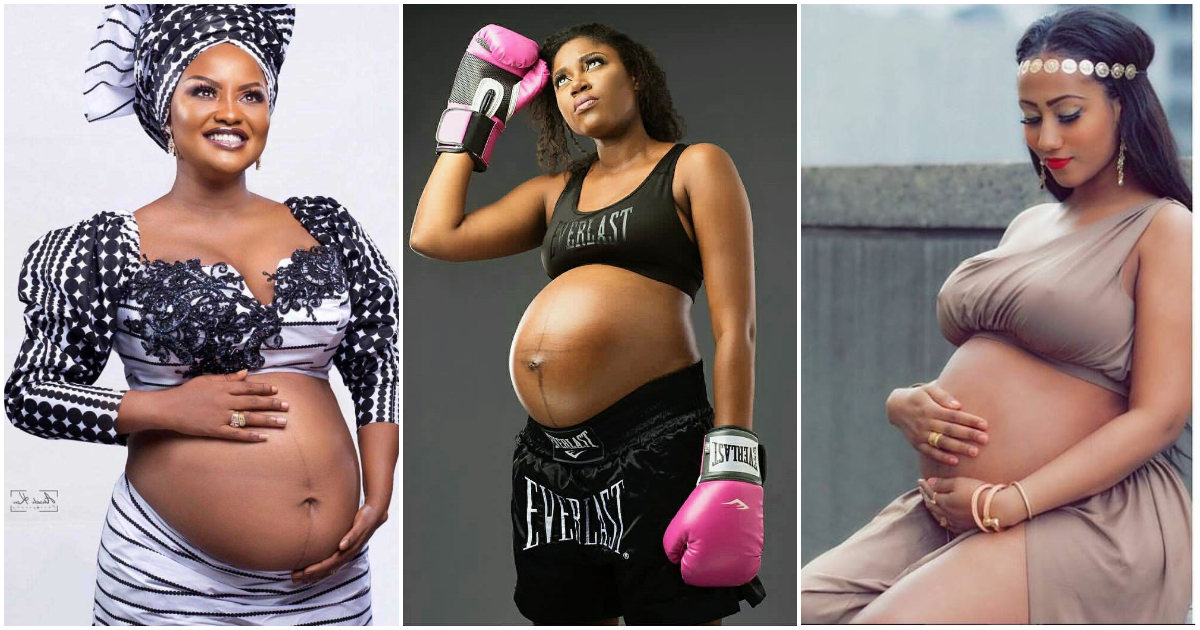 Mcbrown, Yvonne Nelson,Hajia4real, 5 O ther Female Celebs whose pregnancy photoshoot got fans talking
