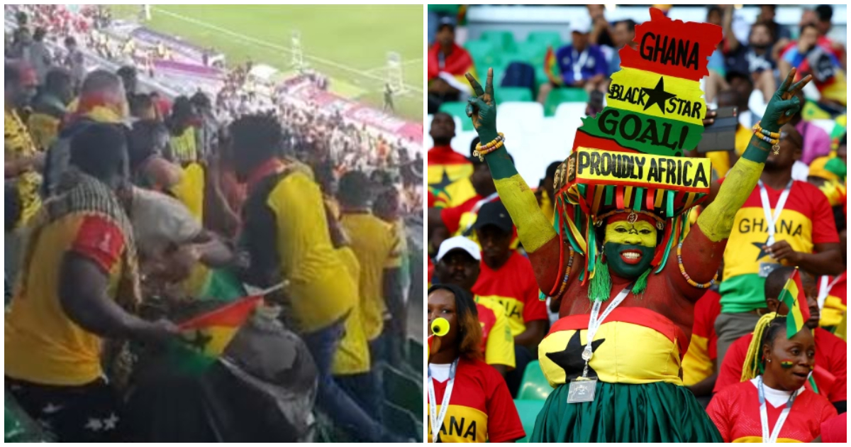 Some Ghanaian fans have delayed their victory celebration to clean up the stadium after the win against South Korea at the ongoing FIFA World Cup tournament in Qatar