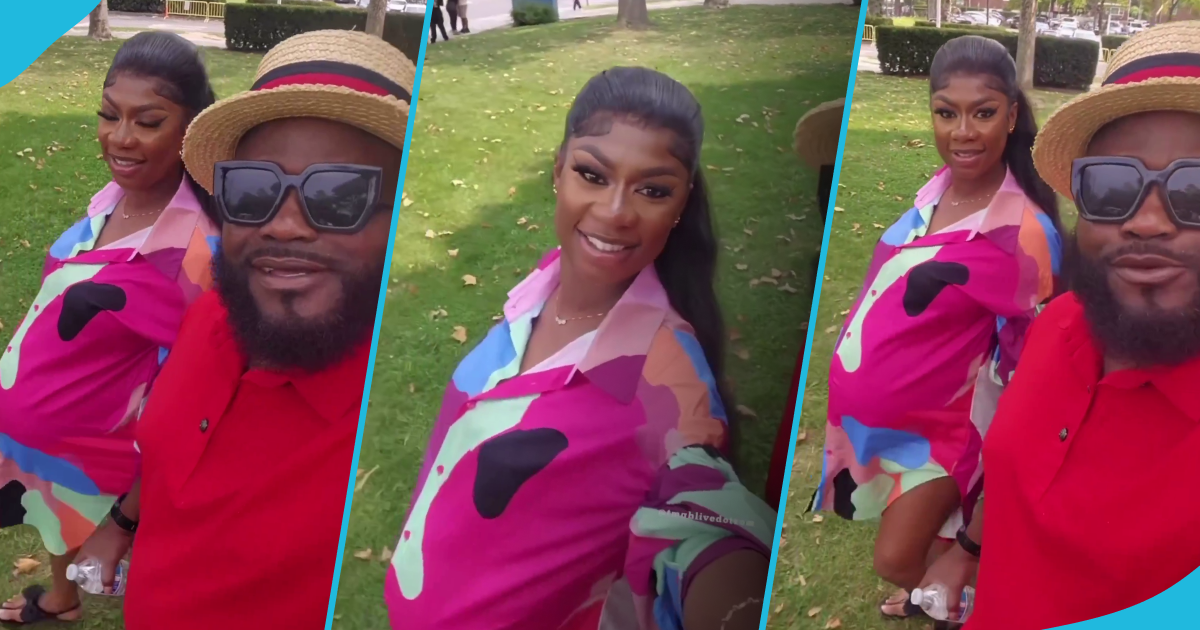 Heavily pregnant Selly Galley and Praye Tiatia take a stroll in the park, adorable video melts hearts