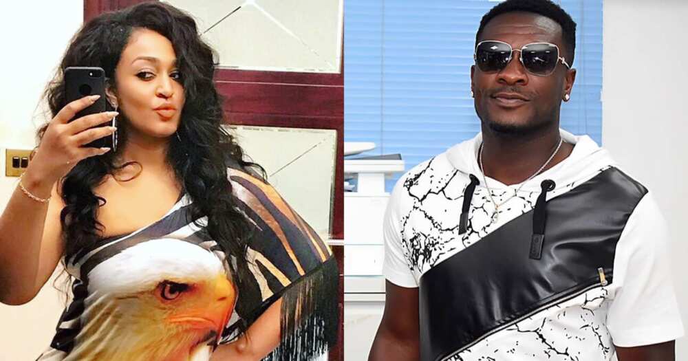 Nina Atala: Asamoah Gyan and his rumoured girlfriend attend John Paintsil's mother's funeral together