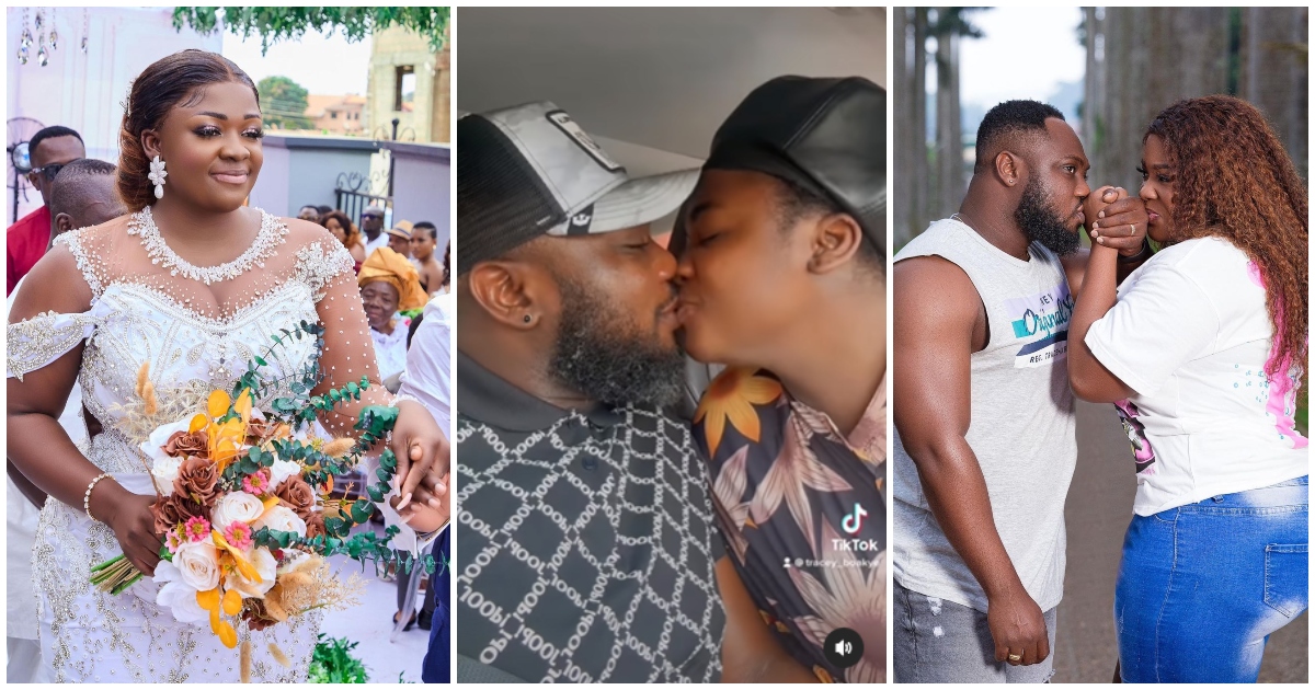 Tracey Boakye: Pretty Actress And Husband Frank Badu Share A Kiss In Video; Fans Pleased