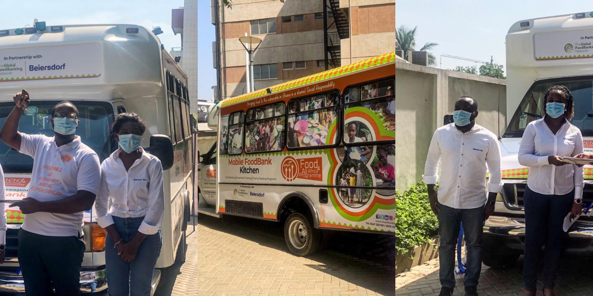 Ghanaian company purchases food van to send food to feed vulnerable in society