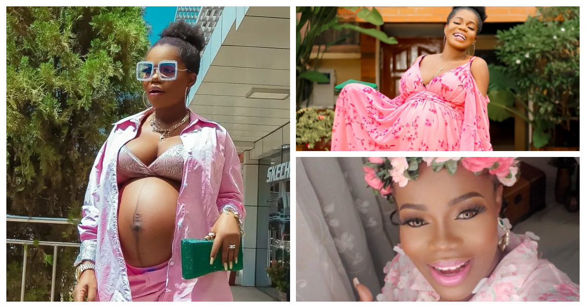 Mzbel flaunts naked belly and "wedding ring" in new pregnancy announcement photos