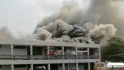 Ghanaians react as fire destroys Officers’ Mess at 37 Military Hospital (Video)