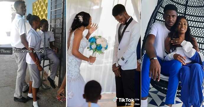 "They thought we couldn't do it": Couple who met in secondary school wed years after, cute photos trend