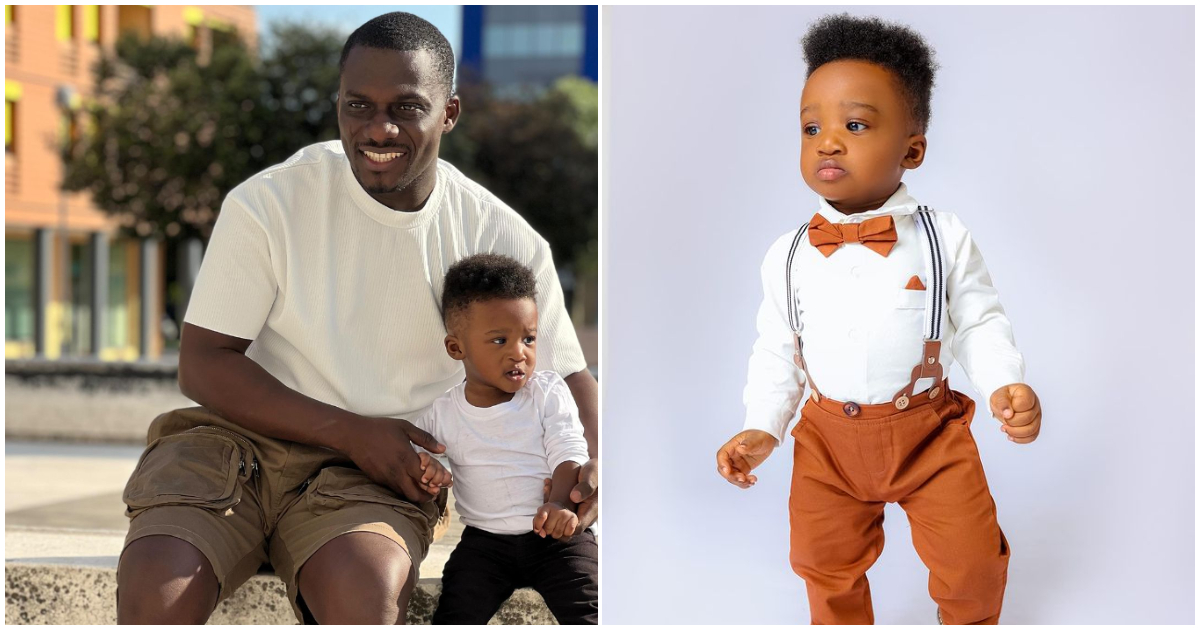 He has your legs: Video, photos showing the face of Zionfelix and Erica's son pop up on boy's 1st birthday, peeps show similarities between father and son