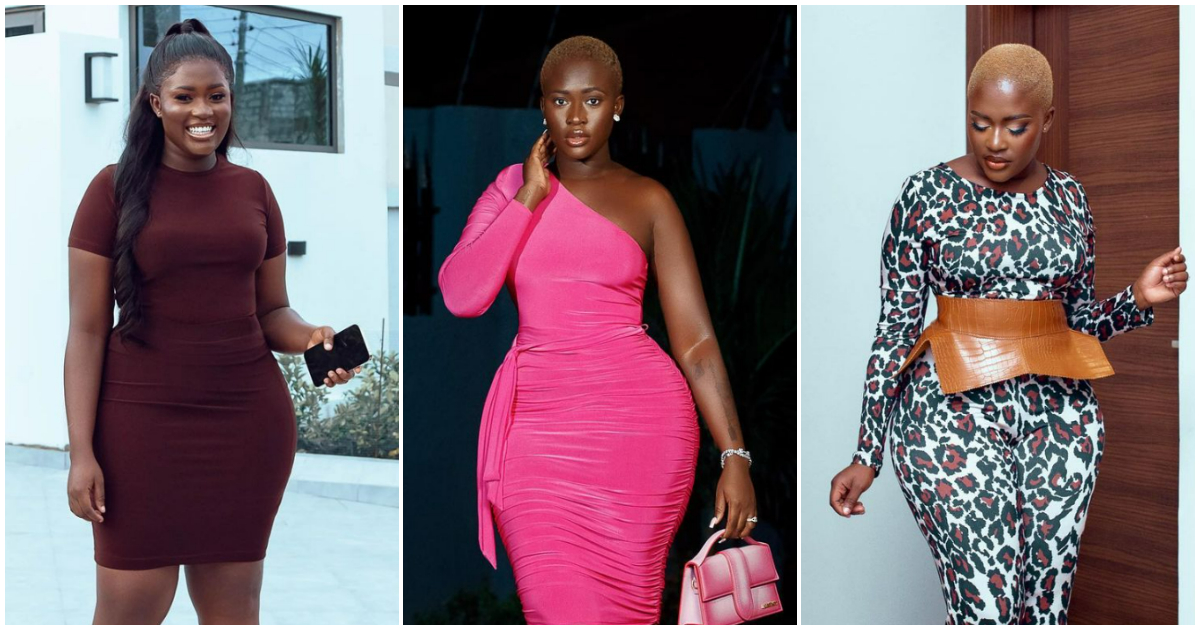 Fella Makafui: Actress flaunts weight loss curves online looking dashing in hot pink, many gush over her new looks