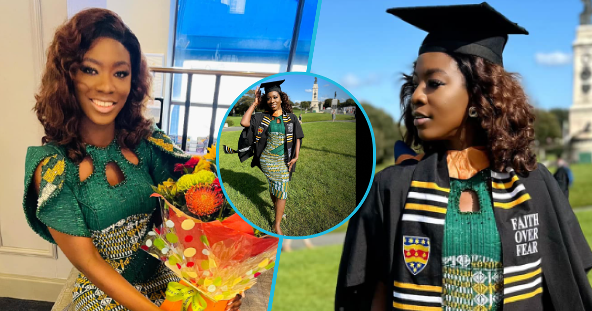Afia Amoah: Former Nifa SHS student earns master's degree from University of Plymouth in UK