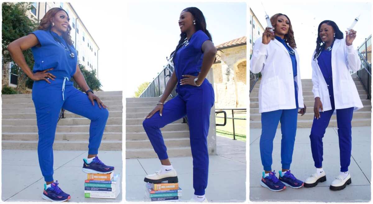Nigerian mother and her daughter become nurses in the USA.
