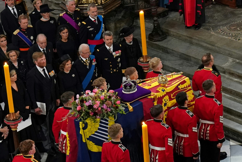 Juan Carlos and his estranged son King Felipe VI attended the state funeral of Queen Elizabeth II in September