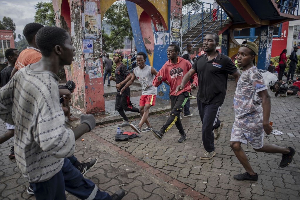 Joseph Katwaza, a 60-year-old exercising at a roundabout at the heart of Goma, said people 'want to continue with life'