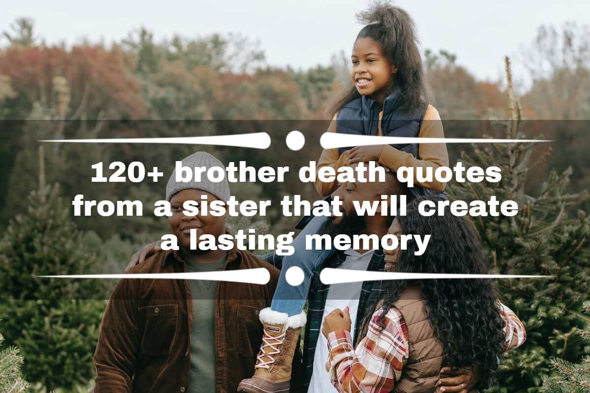 Brother death quotes from sister