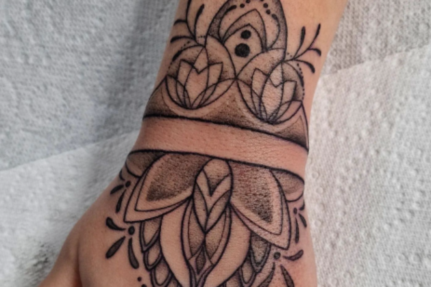 Temporary Tattoo Sticker Stencil Sticker Rose Peonies Mandala Flower Tattoos  | eBay
