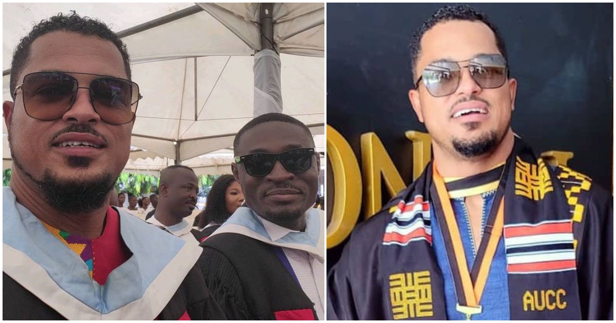 "Congratulations bro": Van Vicker bags a Master's degree 1 year after getting his Bachelor's degree, celeb friends hail him
