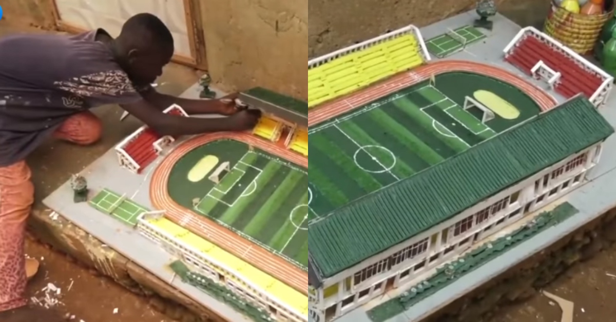 9-year-old boy creates exact replica of Axim Stadium; says he used plywood