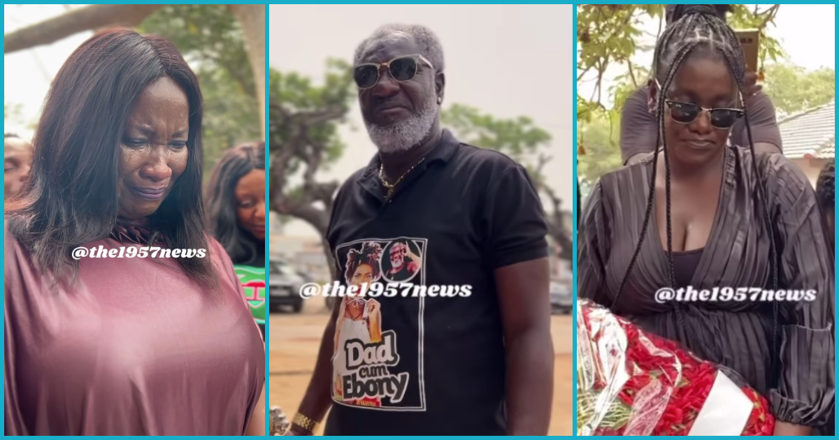 Emotional scenes as Ebony's family visits her tomb on 6th anniversary, videos show her father, others in tears