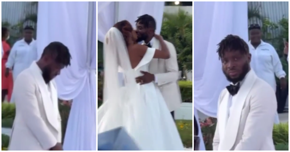 Moment Fuse ODG cried on wedding day at sight of bride pops up