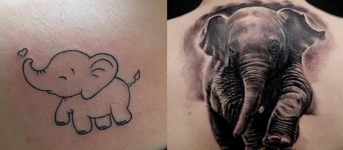 30+ cool elephant tattoo ideas, what they mean and placement options -  