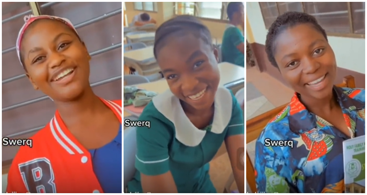 Ghanaian nursing students crown one guy, 'Swerq' as the cutest boy in class, video surfaces