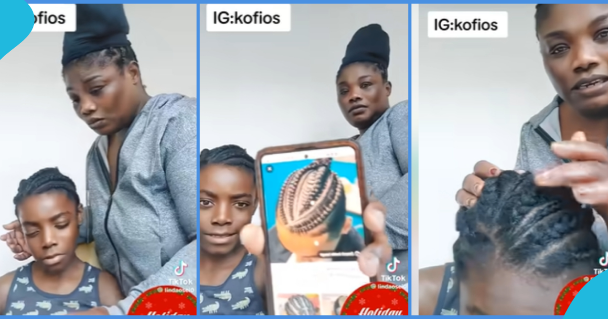 Linda Osei And Son Banter After Hairstyle Fail In Funny Video, Peeps React: "She Tried La"