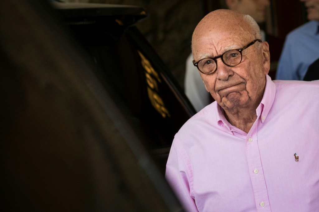 Rupert Murdoch photographed on July 10, 2018 in Sun Valley, Idaho
