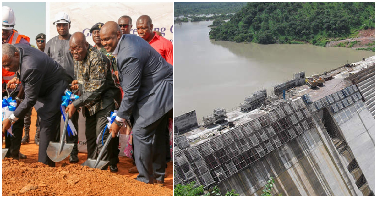 Akufo-Addo breaks grounds and a dam