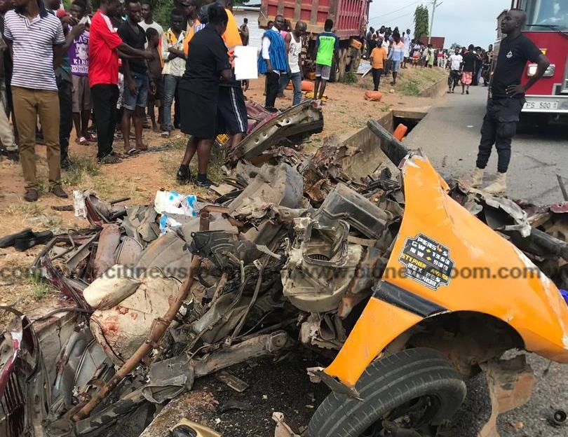 Four die in gory accident in Nsawam
