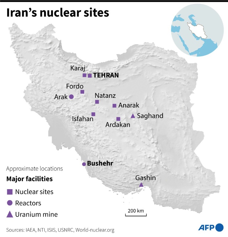 Iran's nuclear sites