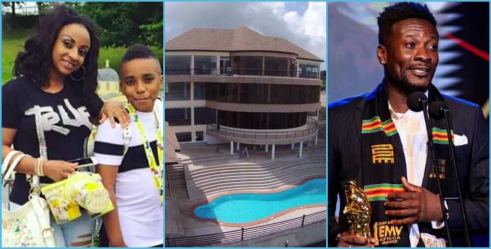 Photo of Gifty Gyan, Asamoah Gyan and his mansion
