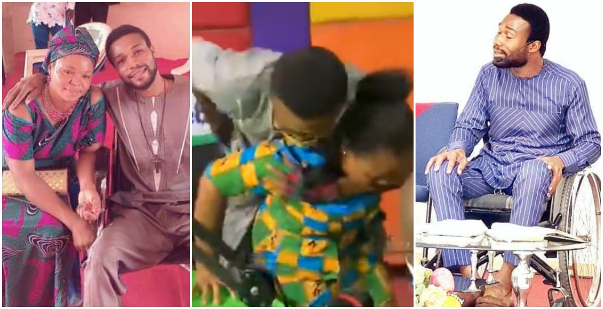 Meet Ghanaian Osofo Maame who has carried husband on her back to preach the gospel for 5 years