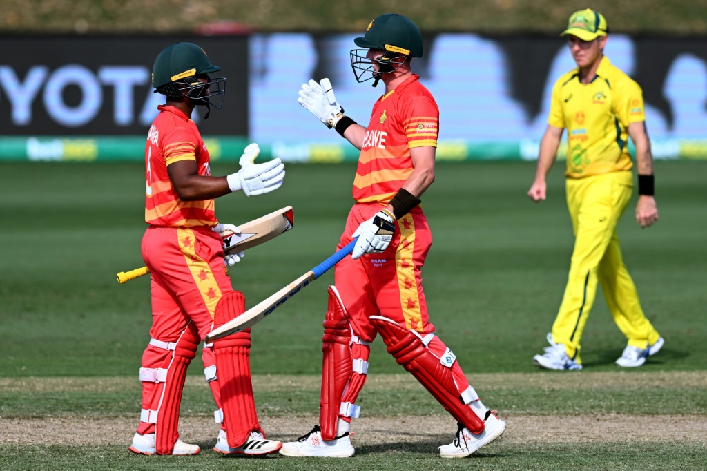Zimbabwe celebrated a historic win over Australia Saturday, beating the powerhouse on its home turf for the first time ever