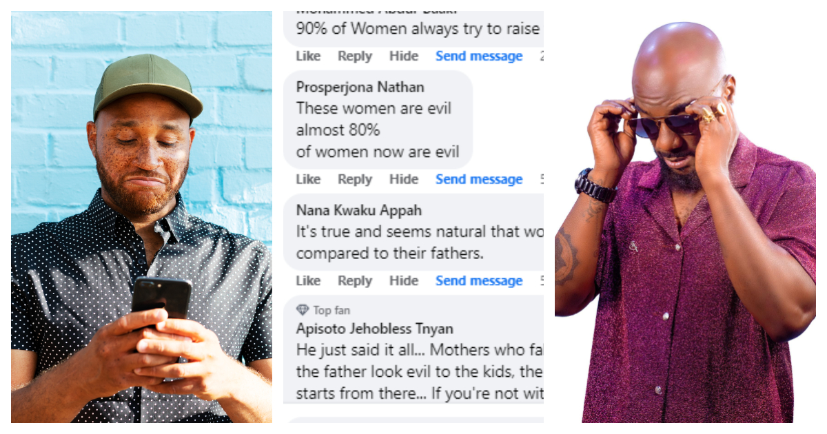 Men react to Kwabena Kwabena's comment that 90% of mothers destroy fathers to their kids: "Truth