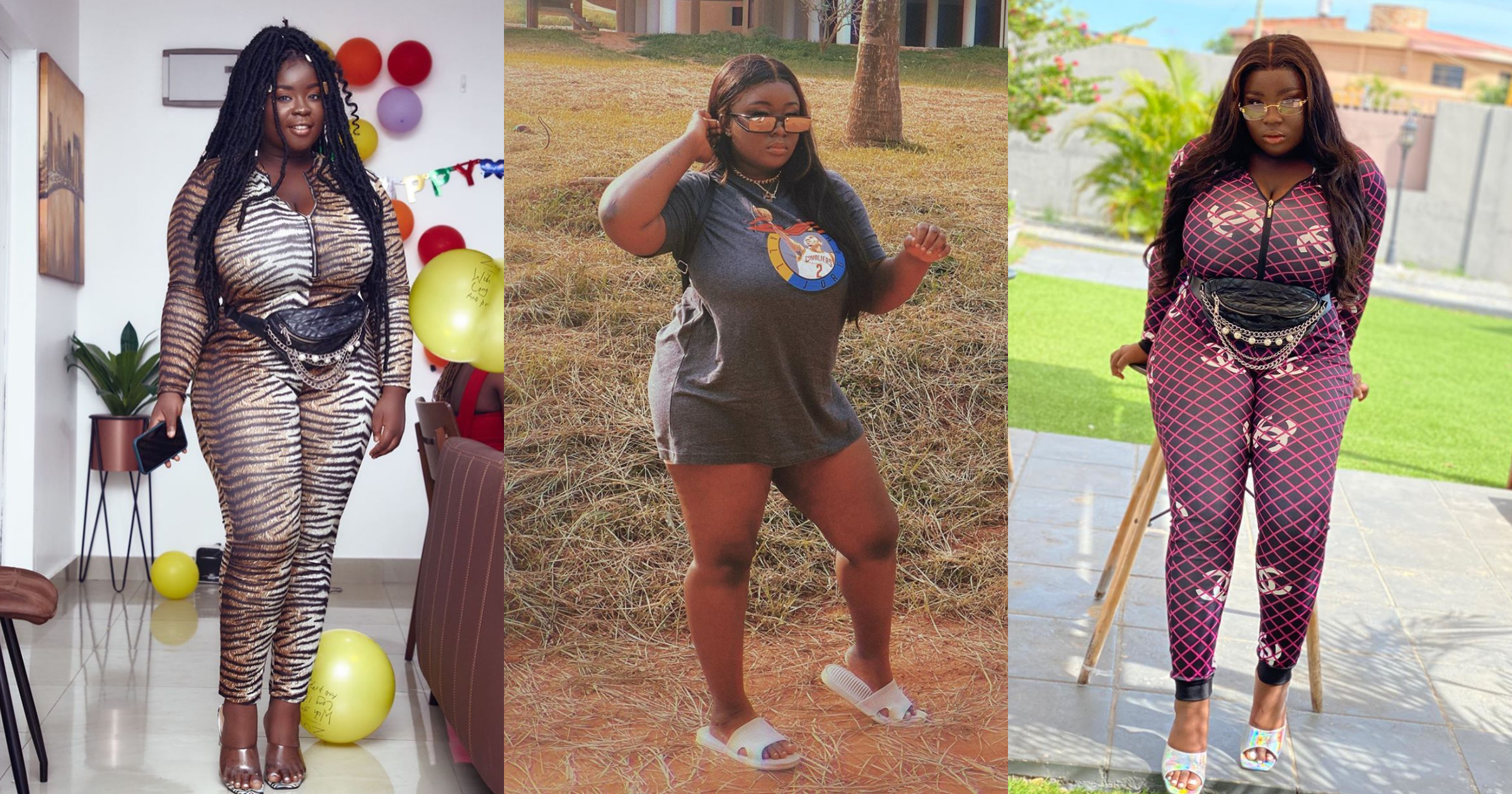 Maame Serwaa gets fans talking with her heavy chest in latest curvy photo