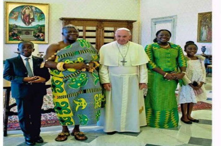Otumfuo Asantehene's family and Pope Francis
