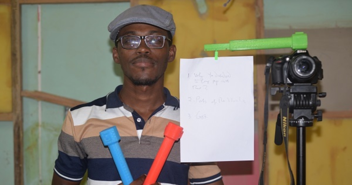 Ghanaian journalist invents gadget for shooting interviews with no cameraman