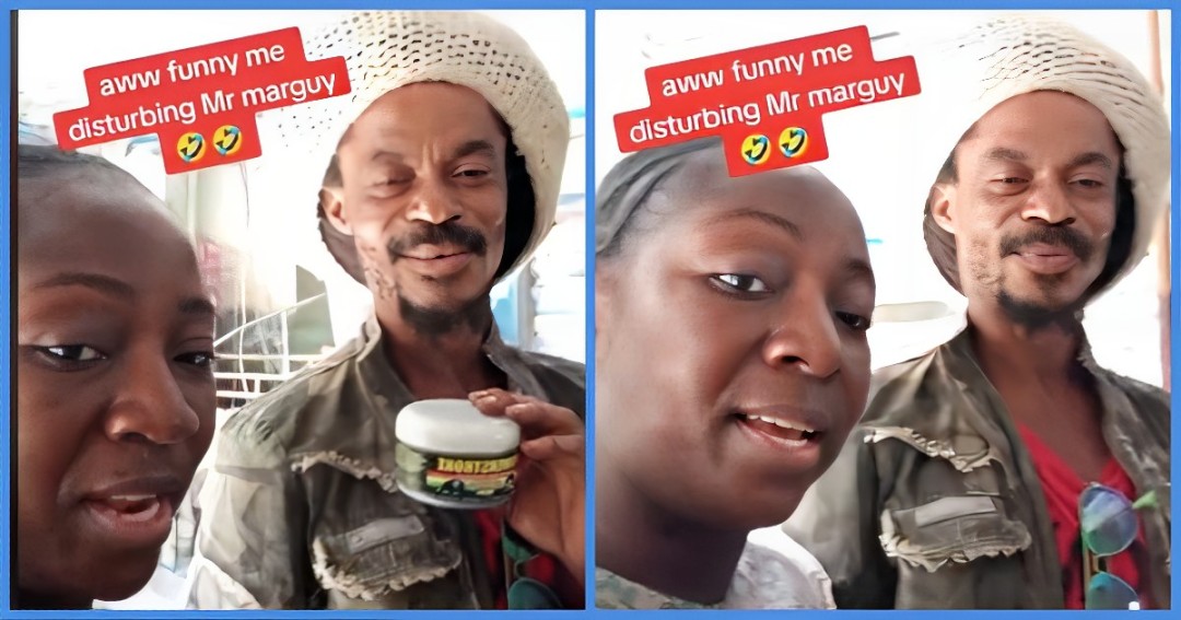 Brilliant Ghanaian rasta student Tyrone Marghuy's father spotted selling hair cream.