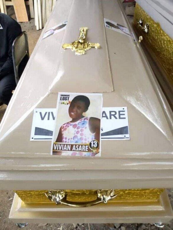Photos: 5 schoolgirls killed by articulator truck at Assin Atobease buried