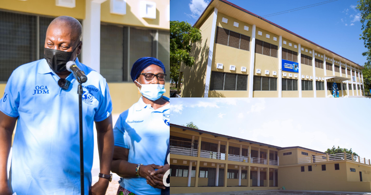 Photos drop as Mahama and his wife renovate 3 dormitories at their alma mater GHANASCO