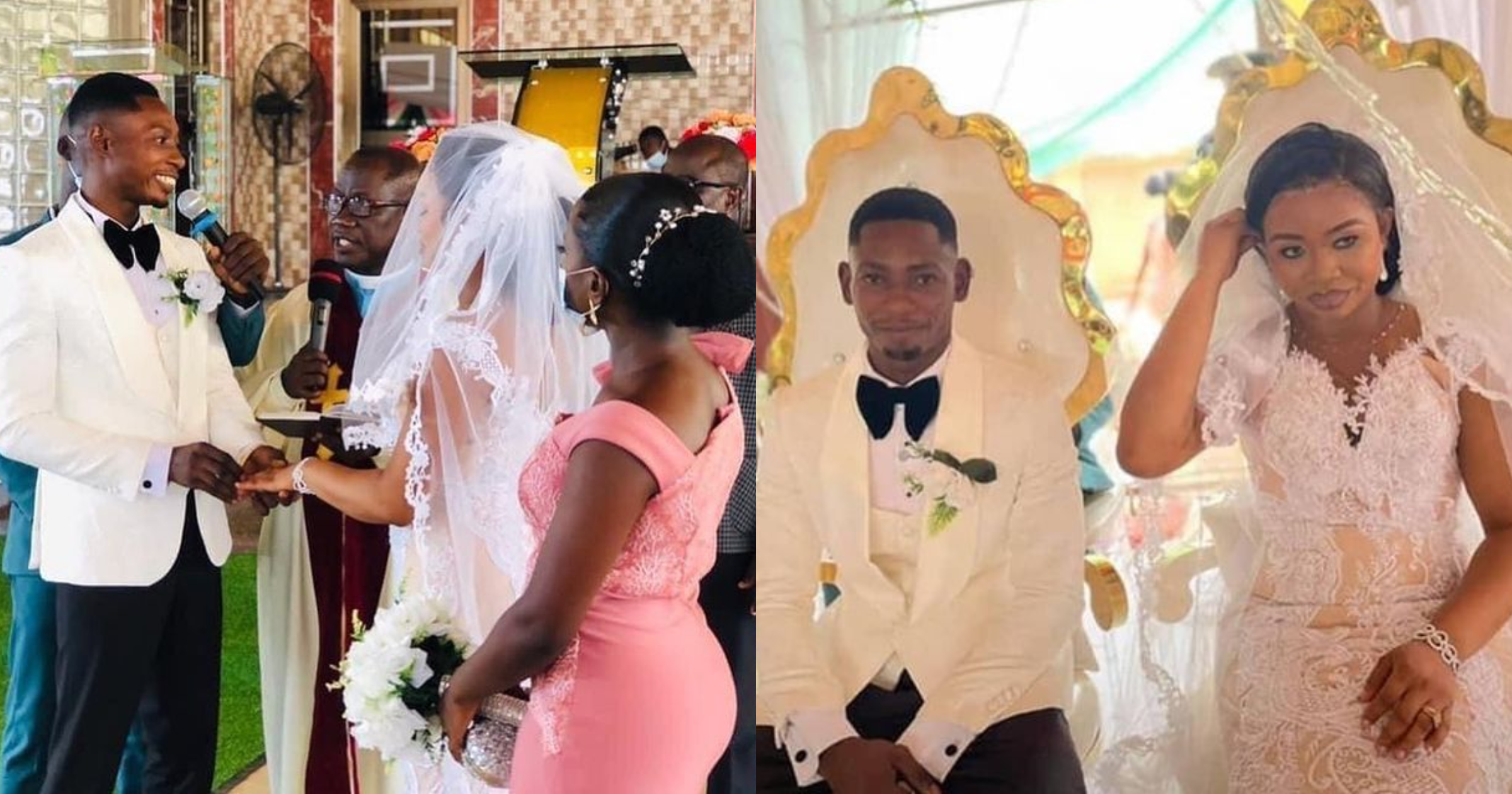 5 beautiful videos & photos drop as now-popular Obuasi soldier escapes #vawulence at his wedding in Obuasi