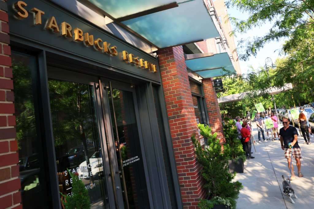 Starbucks reported mixed results, with strong sales in North America offsetting the hit from China's Covid lockdowns