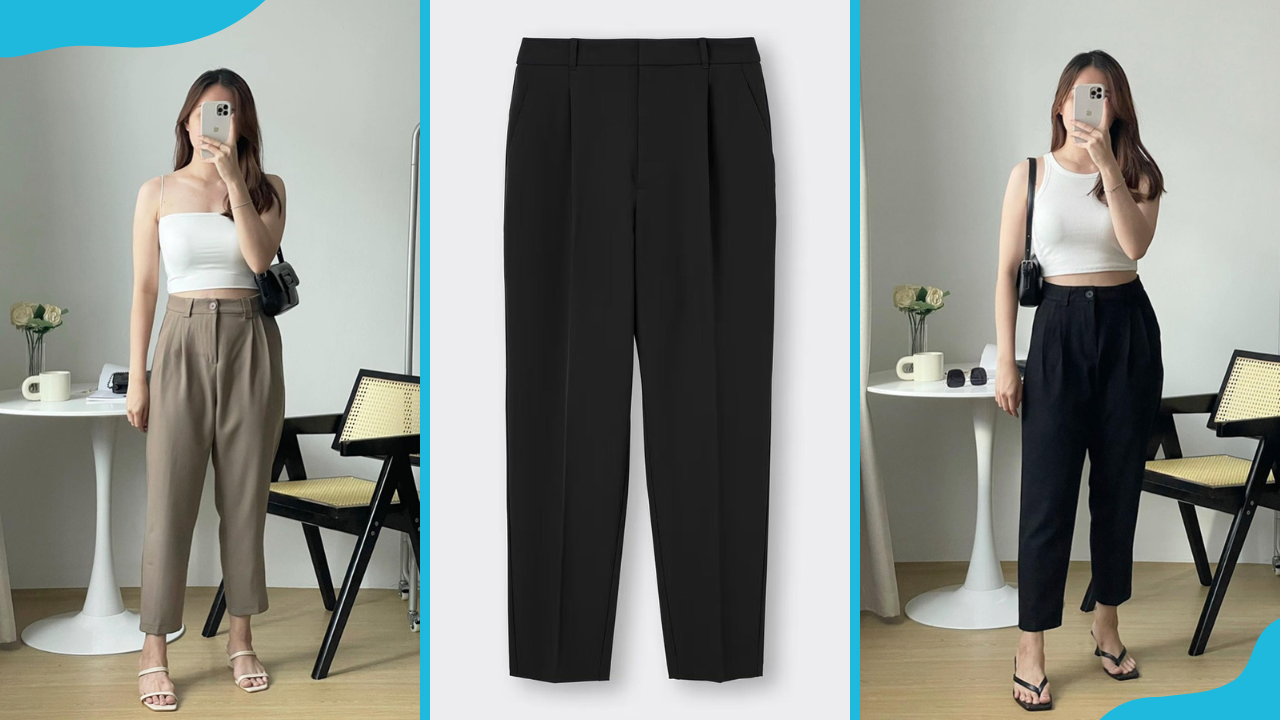 Tapered trousers for women