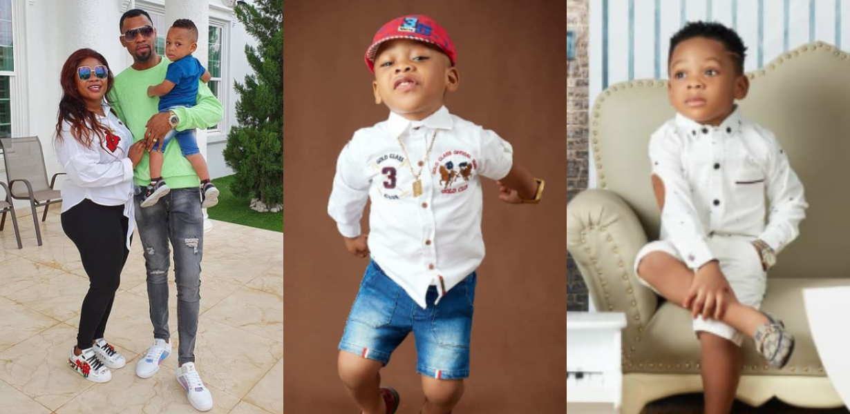 Rev Obofour's wife Ciara flaunts adorable son as he swags up in birthday photos
